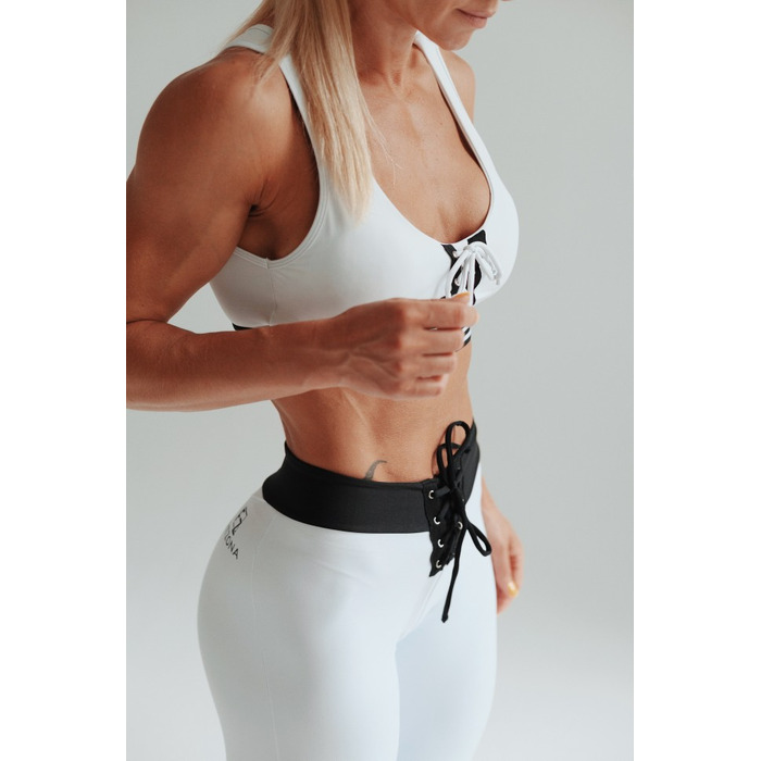 Топ WHITE TOP WITH ELASTIC AND EYELETS