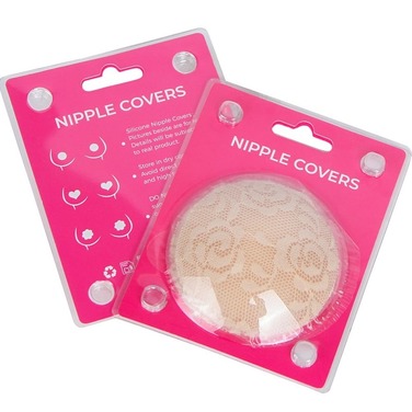 Наклейки на соски Star Night кружевные, бежевые