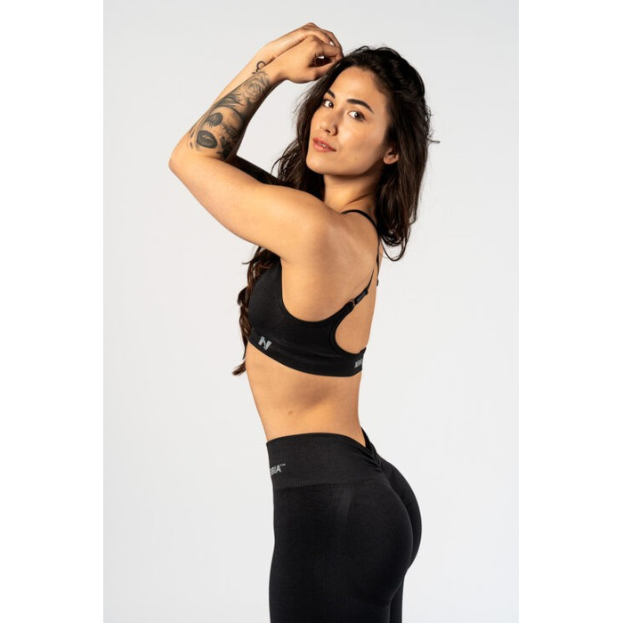 Топ Nebbia Medium-Support Sports Bra TOTALLY SEAMLESS Black 305