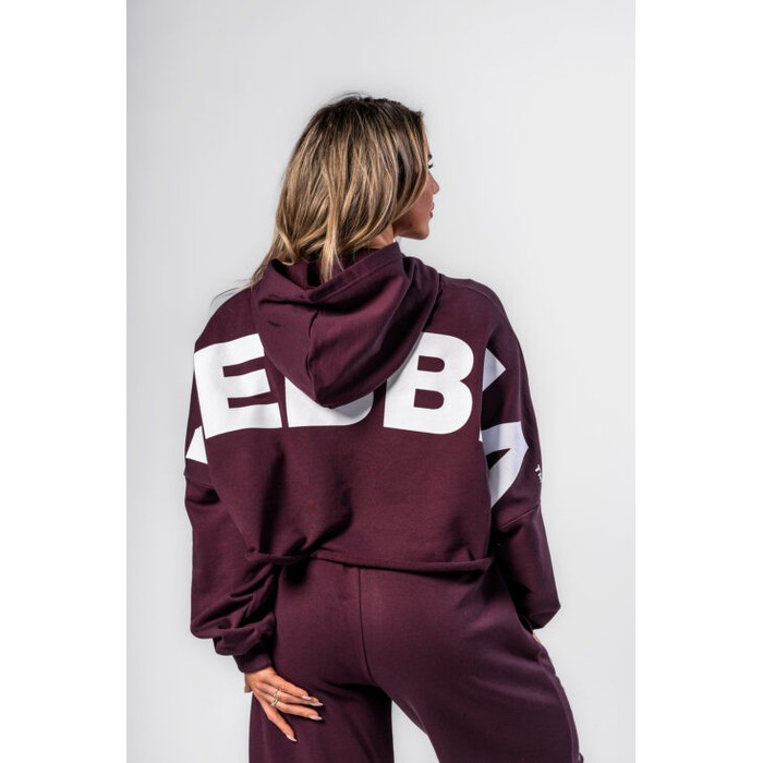 Худі Nebbia Oversized Hoodie OWN YOUR POWER Dark Red 433