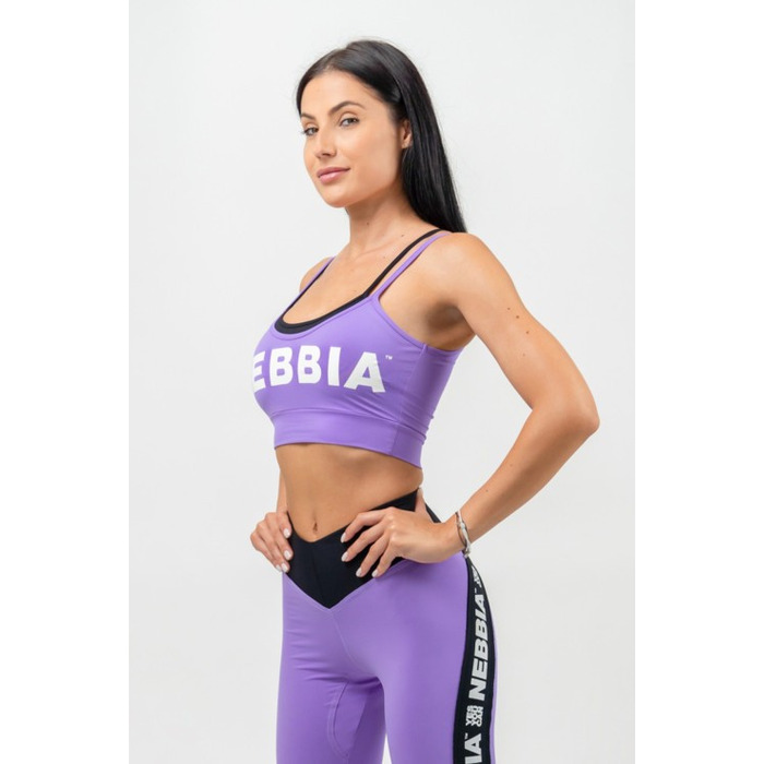 Топ Nebbia Double Layer Light-Support Sports Bra Flex Lila 241 Lilac