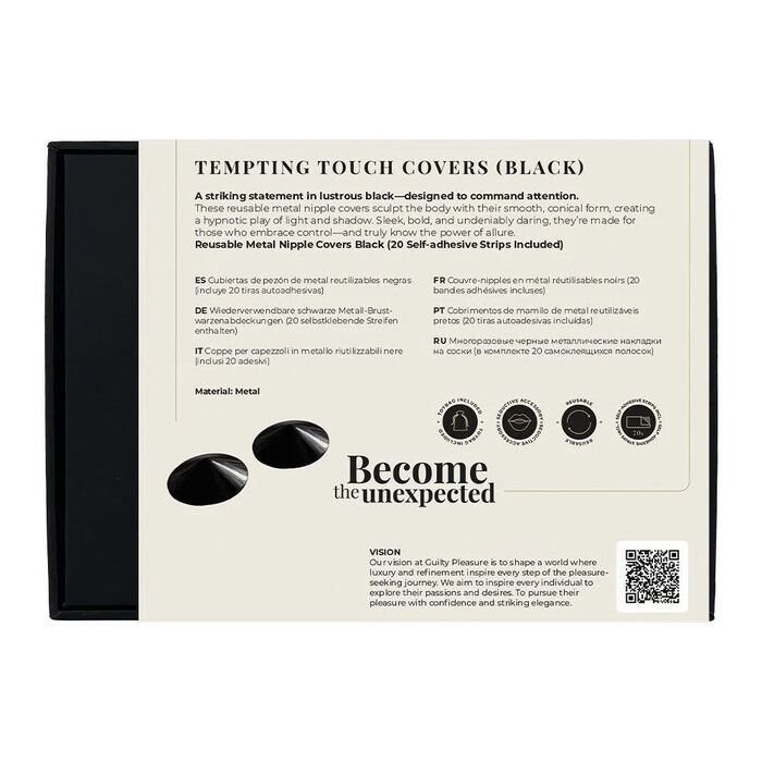 Металеві пестиси Guilty Pleasure Tempting Touch, чорні