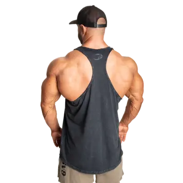 Майка GASP Skull T-Back 220991 Washed Black