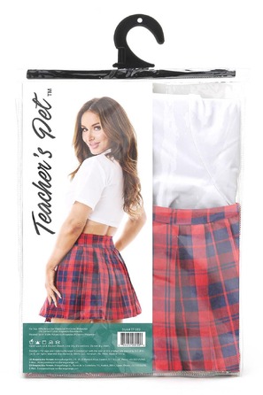 Костюм школьницы в клеточку Teacher's Pet, комплект из 2 предметов