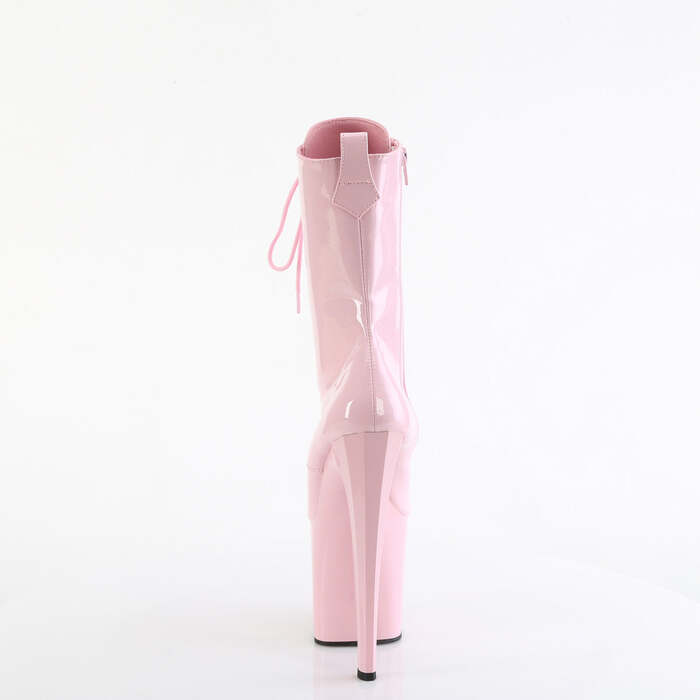 Чоботи Enchant-1040 *8 дюймів на підборах, 3 3/4 дюйма на шнурівці, збоку блискавка, рожеві