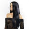 Перука пряма Fetish Hair чорна, 70 см
