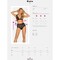 Комплект кружевной Obsessive Klarita черный, S/M