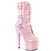 Ботинки Adore-1043, каблук 7 дюймов, высота ботинок 6 см, шнуровка спереди, молния сбоку, нежно-розовый