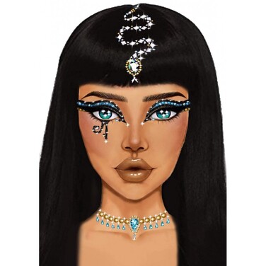 Наклейка з коштовностями Leg Avenue Клеопатри Cleopatra face jewels sticker