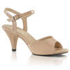 Босоножки Belle-309, каблук 3 дюйма, ремешок на щиколотке шириной 1/8 дюйма, бежевый