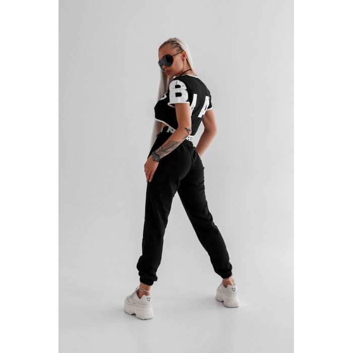 Топ Nebbia Oversized crop top GAME ON Black 610