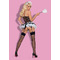 Костюм покоївки Obsessive Housemaid L / XL чорно-білий