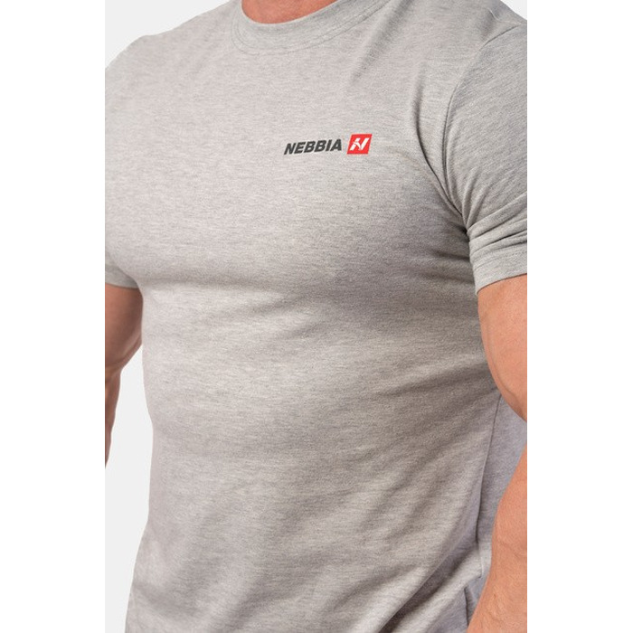 ФУТБОЛКА MINIMALIST LOGO NEBBIA T-SHIRT LIGHT GREY 291