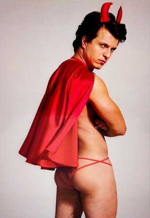 Костюм чортика O/S 3 предмети червоний Sunspice