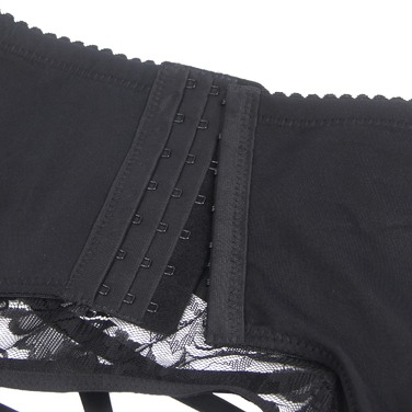 Мужской пояс кружевной с подвязками Star Night черный, L