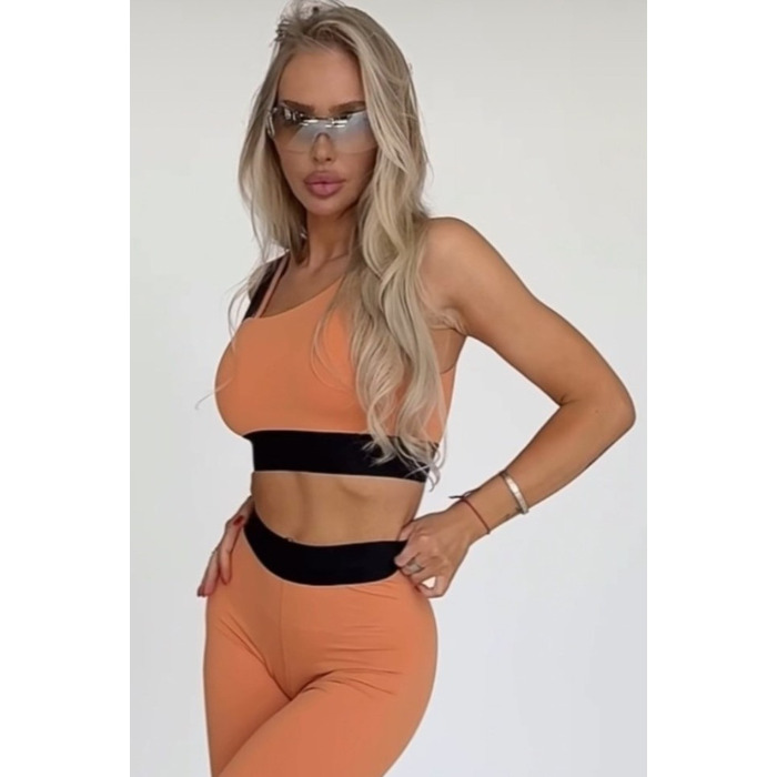 Топ Light-Support Assymetrical Sports Bra ELITE Orange 469