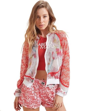 JACKET NEUTRAL FLOWERS ESTAMPADO