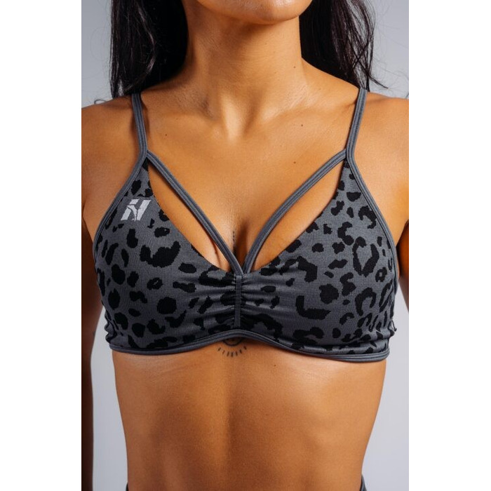 Топ Nebbia Medium Support Leopard Sports Bra PRIMAL Black Leopard 854