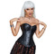 Корсет із застібкою блискавкою Star Night Sexy Leather та шнурівкою, чорний, XS (без коробки)