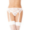Пояс для панчіх мереживний Soft Line білий, S/M
