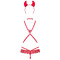 Костюм дияволиці Obsessive Evilia red L/XL 4 предмети