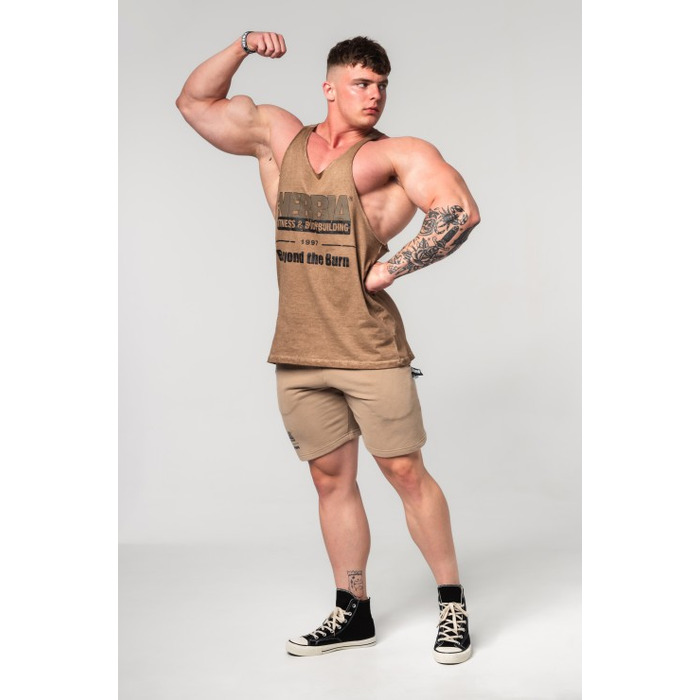 Шорти Nebbia Gym Sweatshorts GYM BRO Light Brown 352