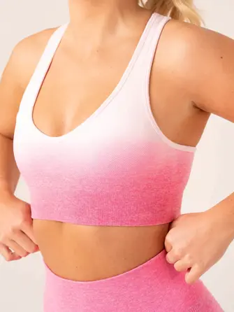 Топ Ryderwear Ombre Seamless Sports Bra - Musk Pink Ombre
