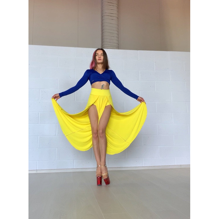 FLY CULOTTES — Повітряні Кюлоти Для Pole Dance, Contemporary Та Сценічних Виступів - жовтий