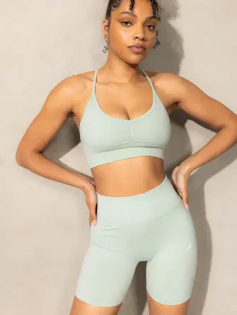 Топ Ryderwear Stonewash Seamless Sports Bra - Mint Stonewash