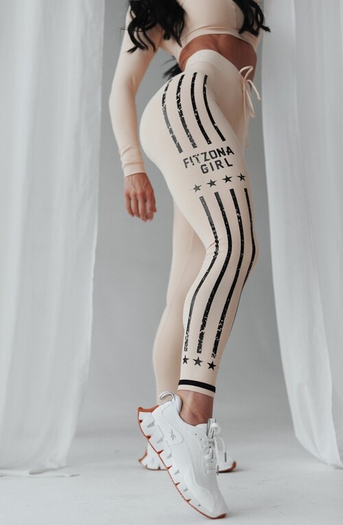 ЛЕГІНСИ BEIGE LEGGINGS FITZONA GIRL