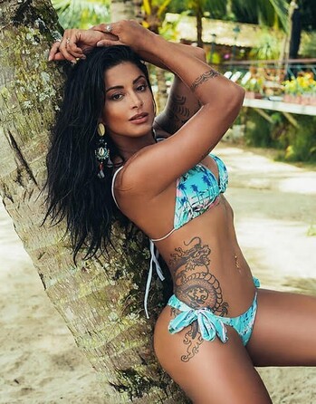 Купальник жіночий SUPERHOT BK193 бікіні голубий з перфорацією