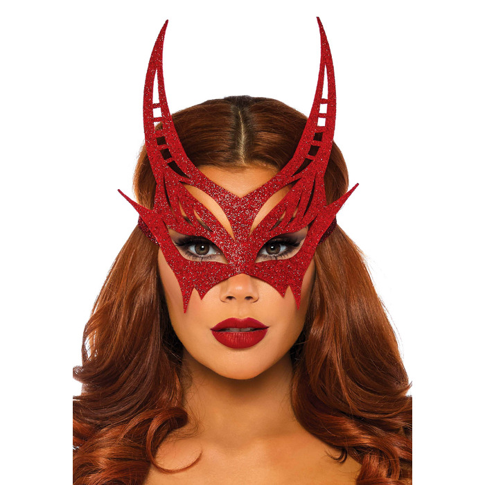 Блискуча маска диявола Leg Avenue Glitter devil mask O/S
