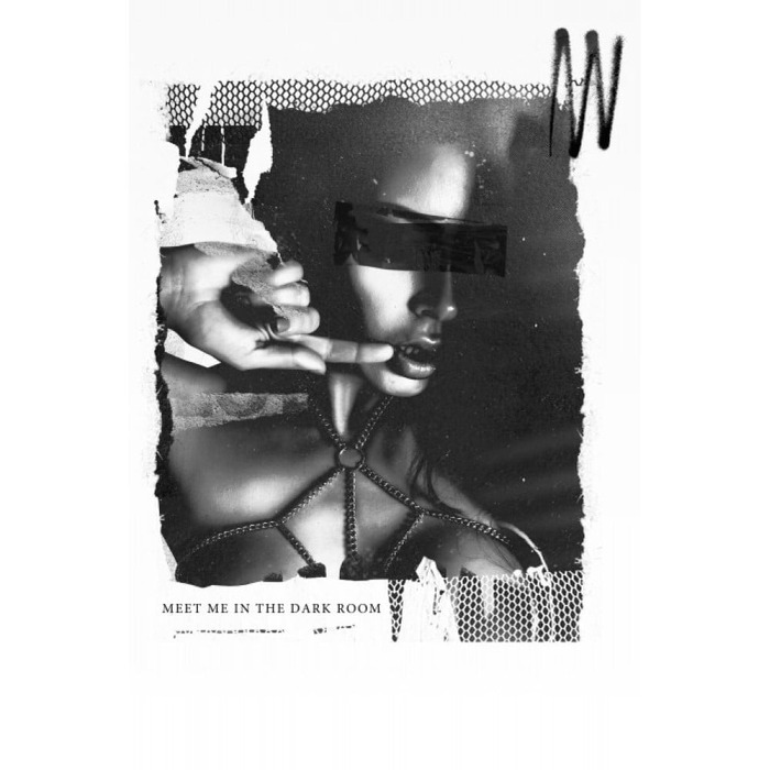 Мужская футболка с принтом «Dark room» Demoniq TSHRB001 белая, XL