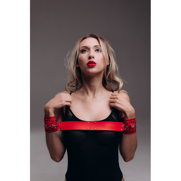 Наручники Candy Hero HC5R экокжа/RED