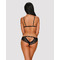 Комплект із відкритими сосками Obsessive Millagro 2-pcs set black S/M