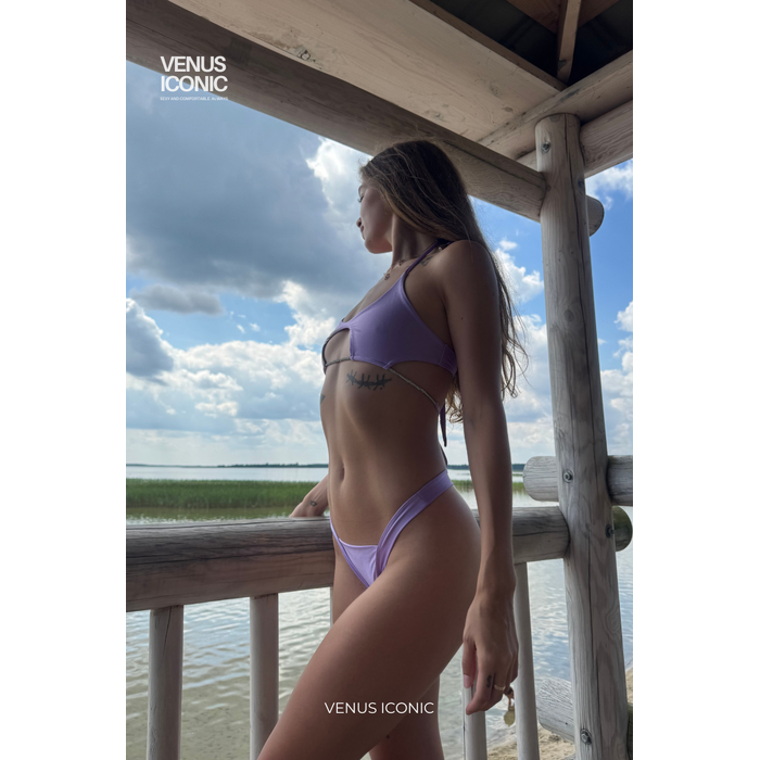 Купальник Venus Iconic PEARL & SUNKISS SET з блискітками та V-вирізом