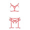 Комплект контурної білизни MAGALI SET WITH OPEN BRA red S/M - Passion