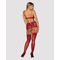 Комплект Obsessive Lividia 3 pcs set red S/M