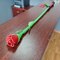 Стек троянда Kid Grain Leather Rose Crop With Calf Leather Rose шкіра