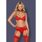 Комплект Obsessive Heartina 3 pcs set S / M S \ M червоний
