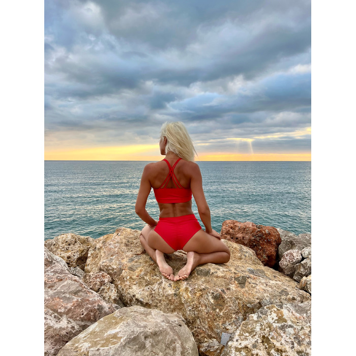 Костюм для пол денса Красный