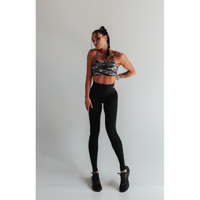 ТОП MILITARY BROWN TOP WITH TULE CUTOUT 14323