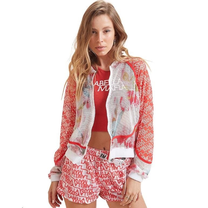 JACKET NEUTRAL FLOWERS ESTAMPADO