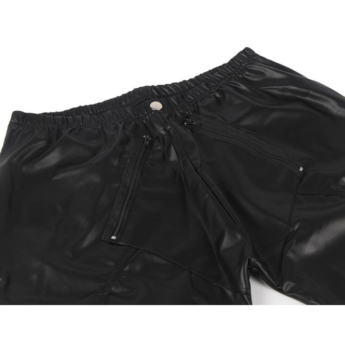 Мужские лосины виниловые Star Night с карманом, черные, S