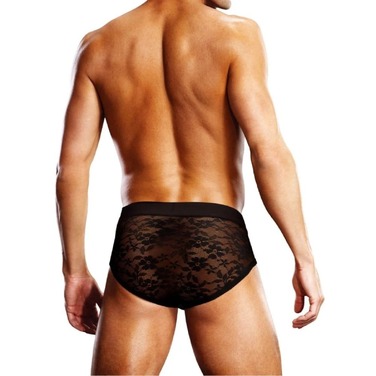 Мужские трусы-брифы кружевные Prowler Briefs Lace черные, S