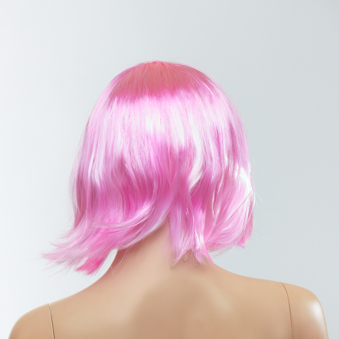 Перука каре з чубчиком Fetish Hair, рожевий, 25 см