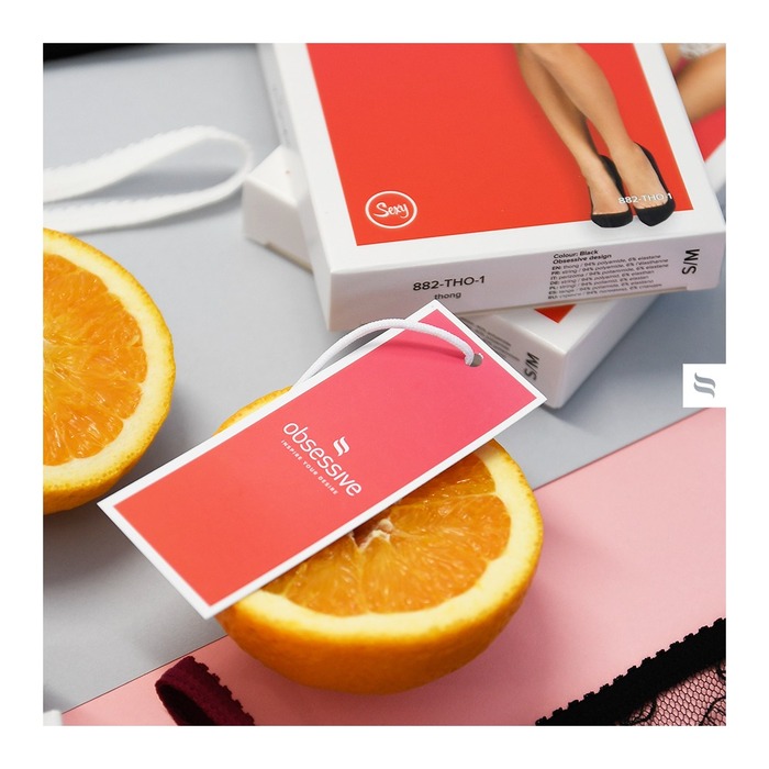 Трусики с поясом для чулок Obsessive Belovya XS/S