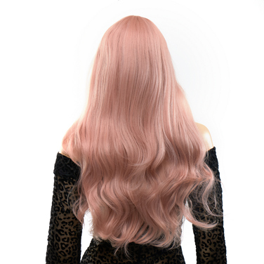 Перука довга хвиляста Fetish Hair ніжно рожева, 60 см
