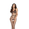 Бодістокінг BS032 Black Passion, у велику сітку, з відкритим доступом, S/L