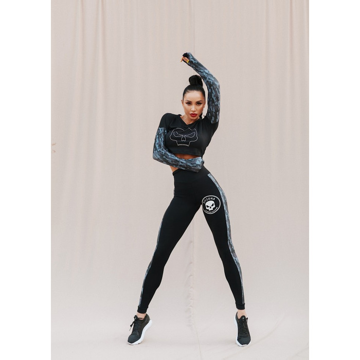 ТОП BLACK TOP LONG SLEEVE BLACK MILITARY